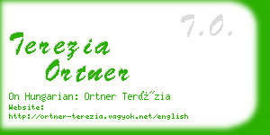 terezia ortner business card